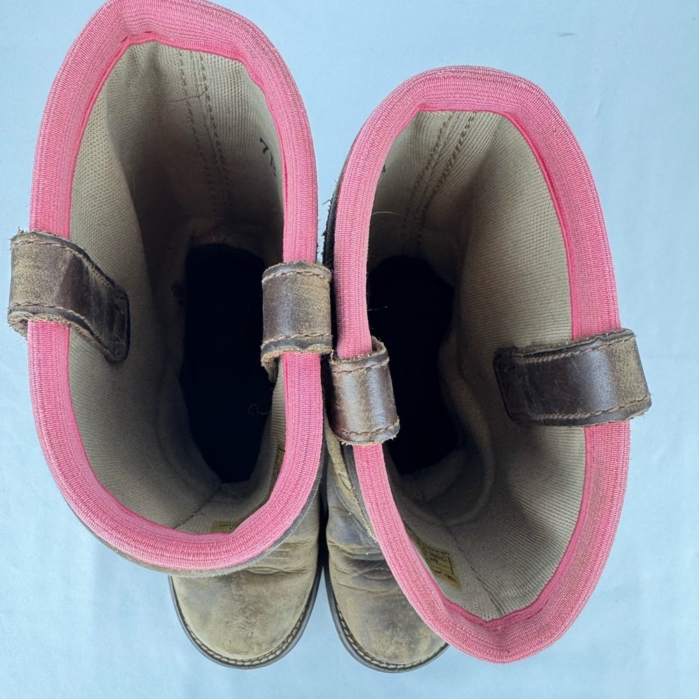 Ariat Fat Baby All Weather Pink Camo Western Boots - Picture 3 of 7